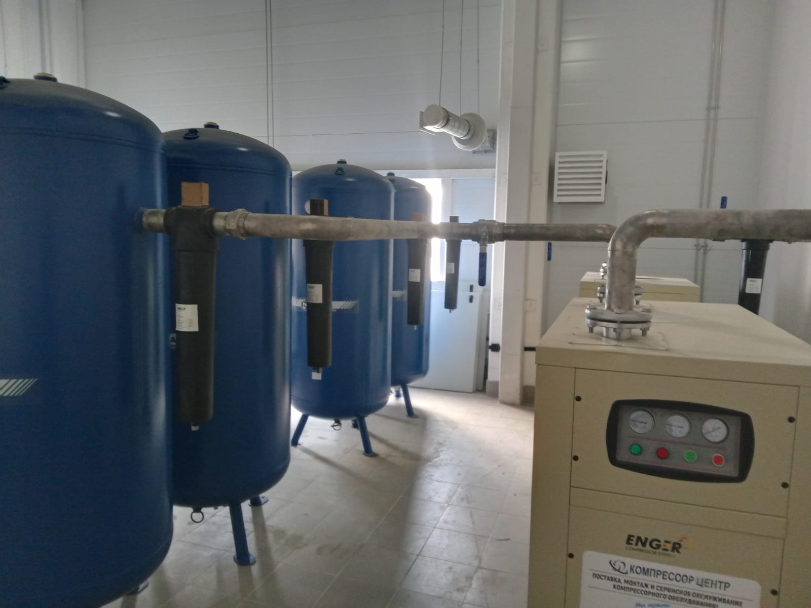 Винтовые безмасляные компрессоры "Enger" OFS-75 W 8 для ООО "Велфарм-М"