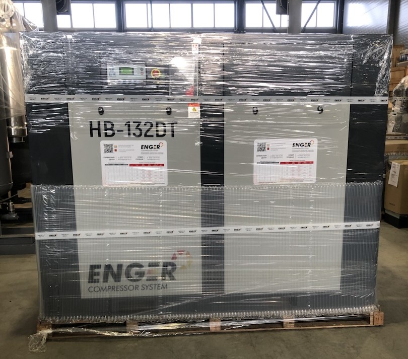 Винтовой компрессор Enger HB-132DT 8 для ОАО «Черемновский сахарный завод» 