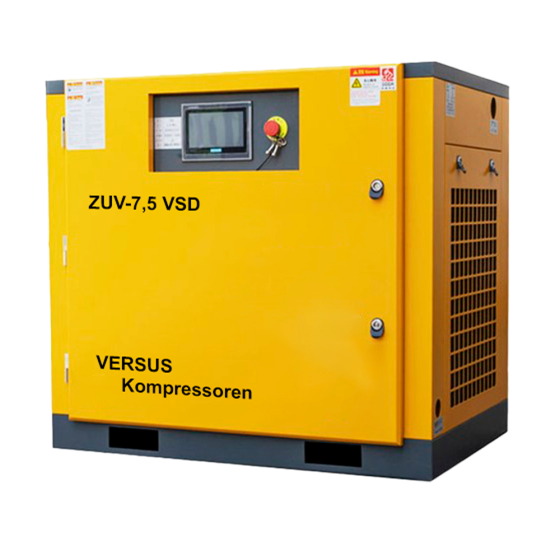 Винтовой компрессор ZUV – 7.5 VSD 10 бар прямой привод IP 23 D