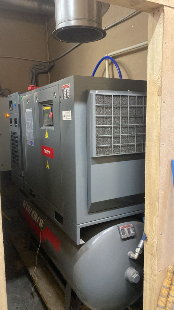 Проект - Винтовой компрессор Dalgakiran TIDY15-10-500D (Compact) (с осушителем) для ООО ТПГ Росион Проект - Винтовой компрессор Dalgakiran TIDY15-10-500D (Compact) (с осушителем) для ООО ТПГ Росион